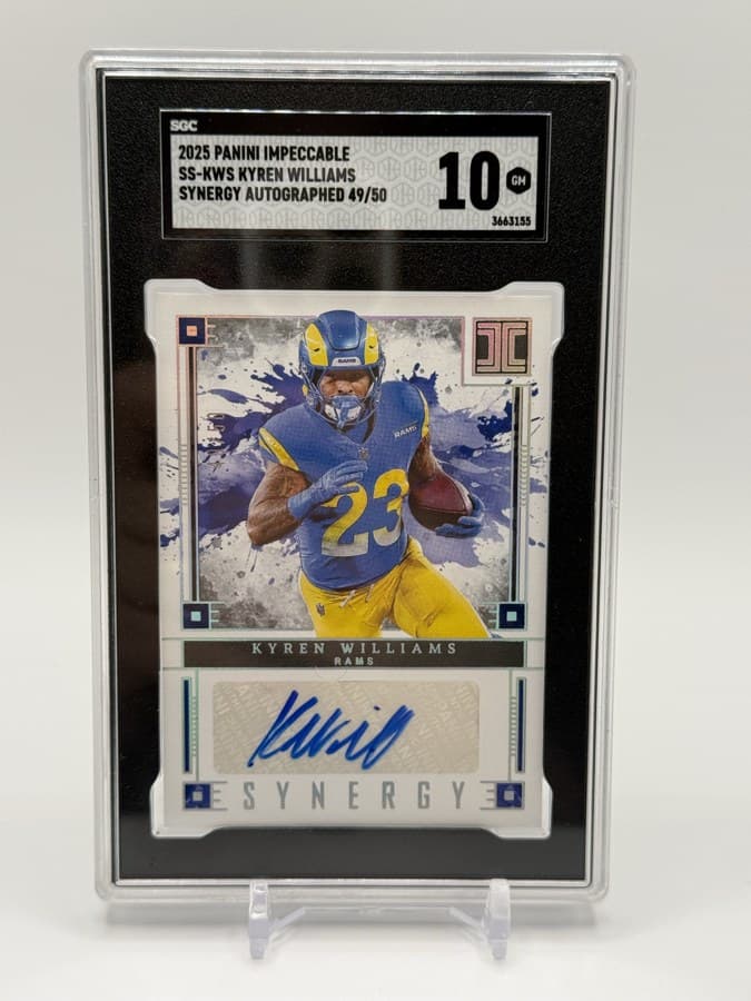 Kyren Williams — Impeccable Synergy Auto /50 — SGC 10