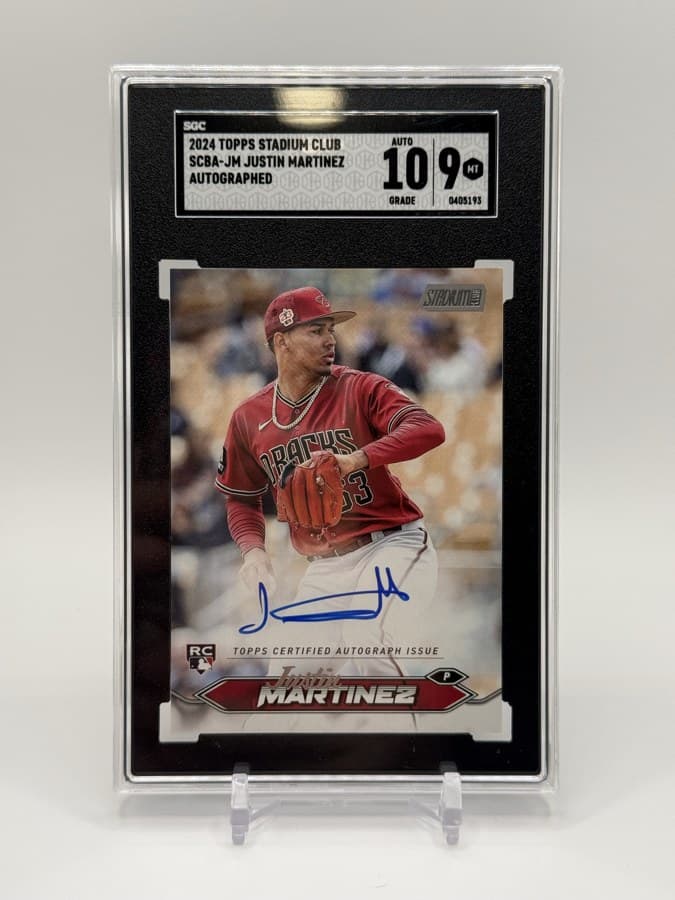 Justin Martinez — Stadium Club Auto (RC) — SGC 10