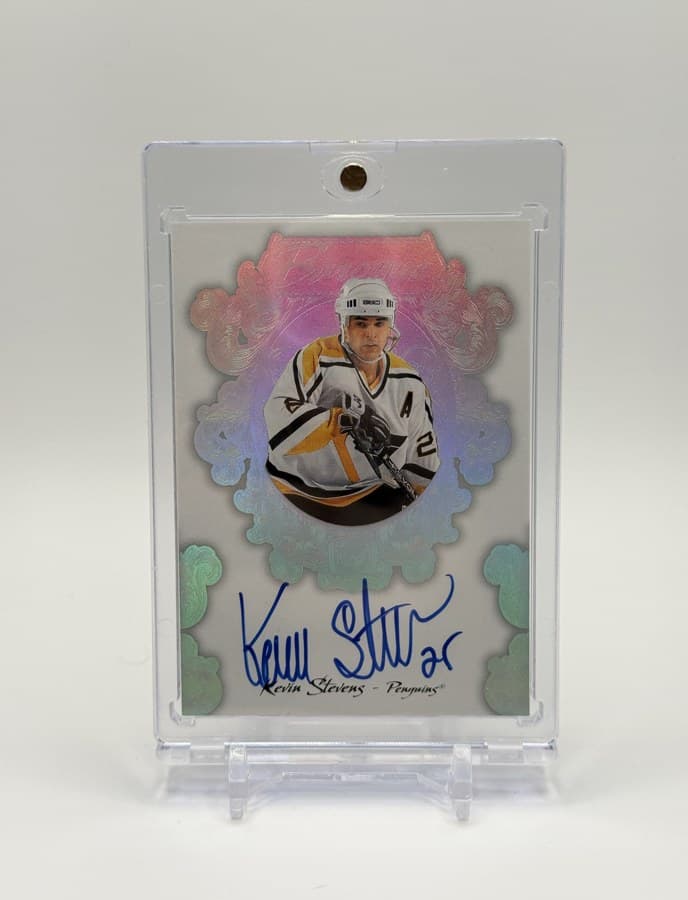 Kevin Stevens — Autograph (Penguins) — Graded