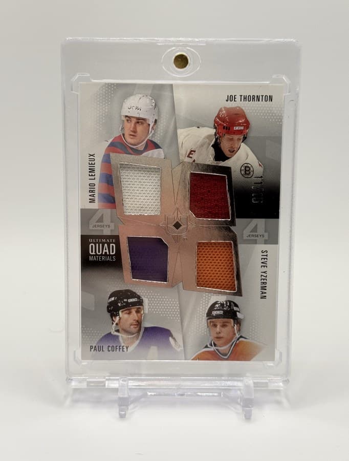 Ultimate Quad Jerseys /60 — Lemieux · Thornton · Coffey · Yzerman