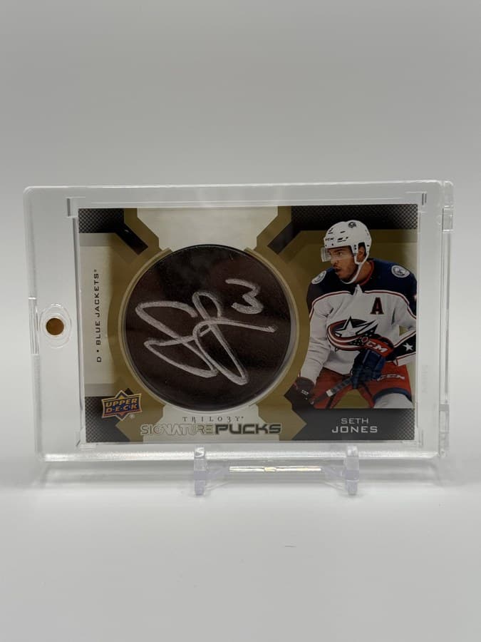 Seth Jones — Trilogy Signature Pucks